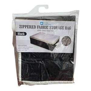Storage Bag HOME COLLECTIONS Underbed
Zippered Fabric Black Plastic Storage Bag